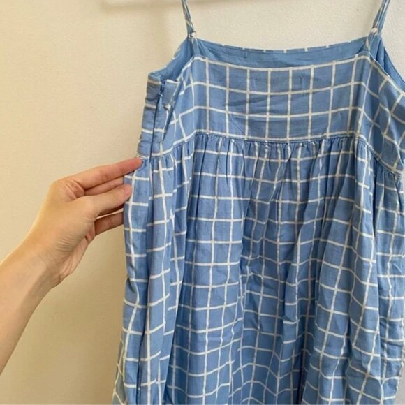 Urban Outfitters Rochelle Windowpane Babydoll Mini Dress S - Picture 8 of 12